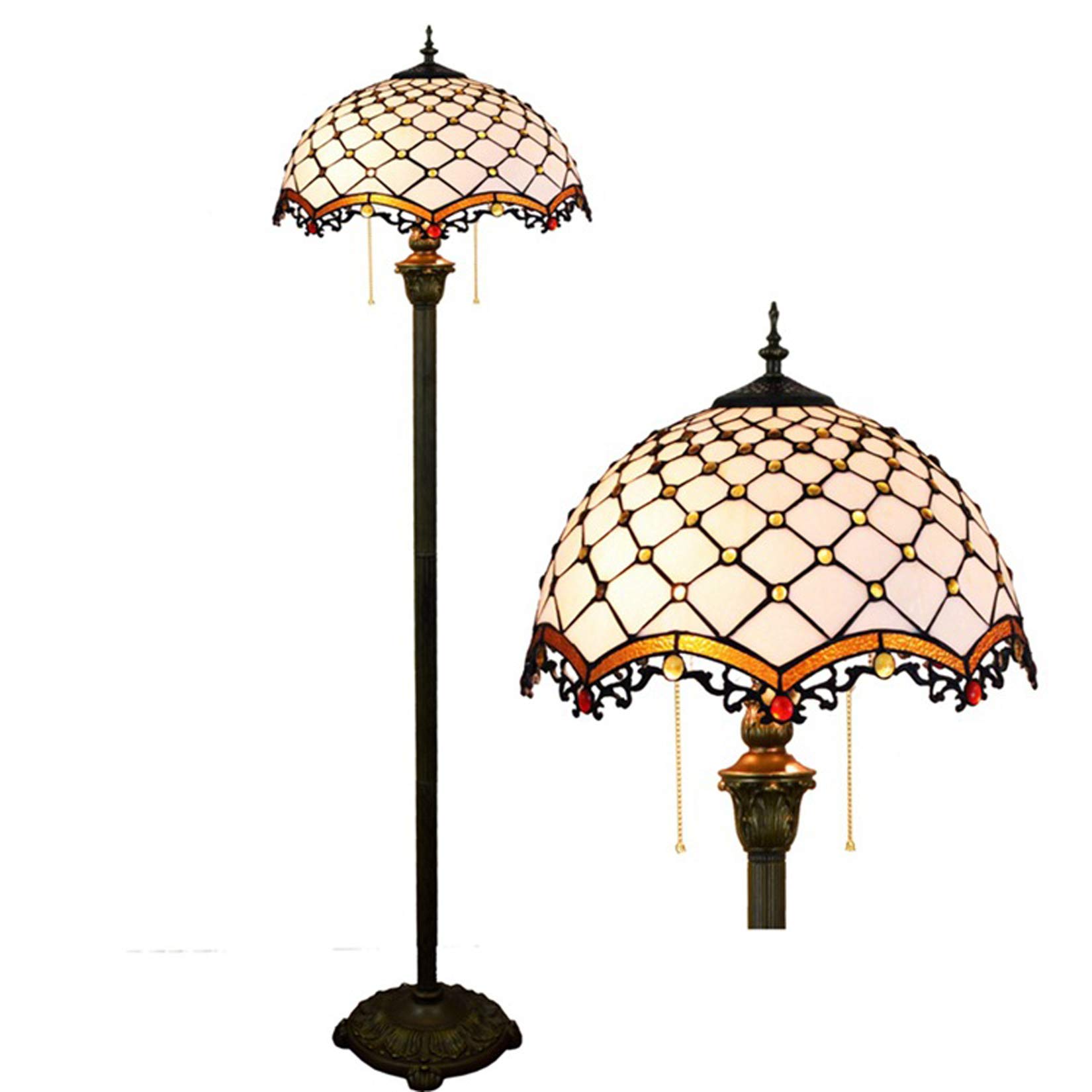 Tiffany Style Floor Lamp - 64