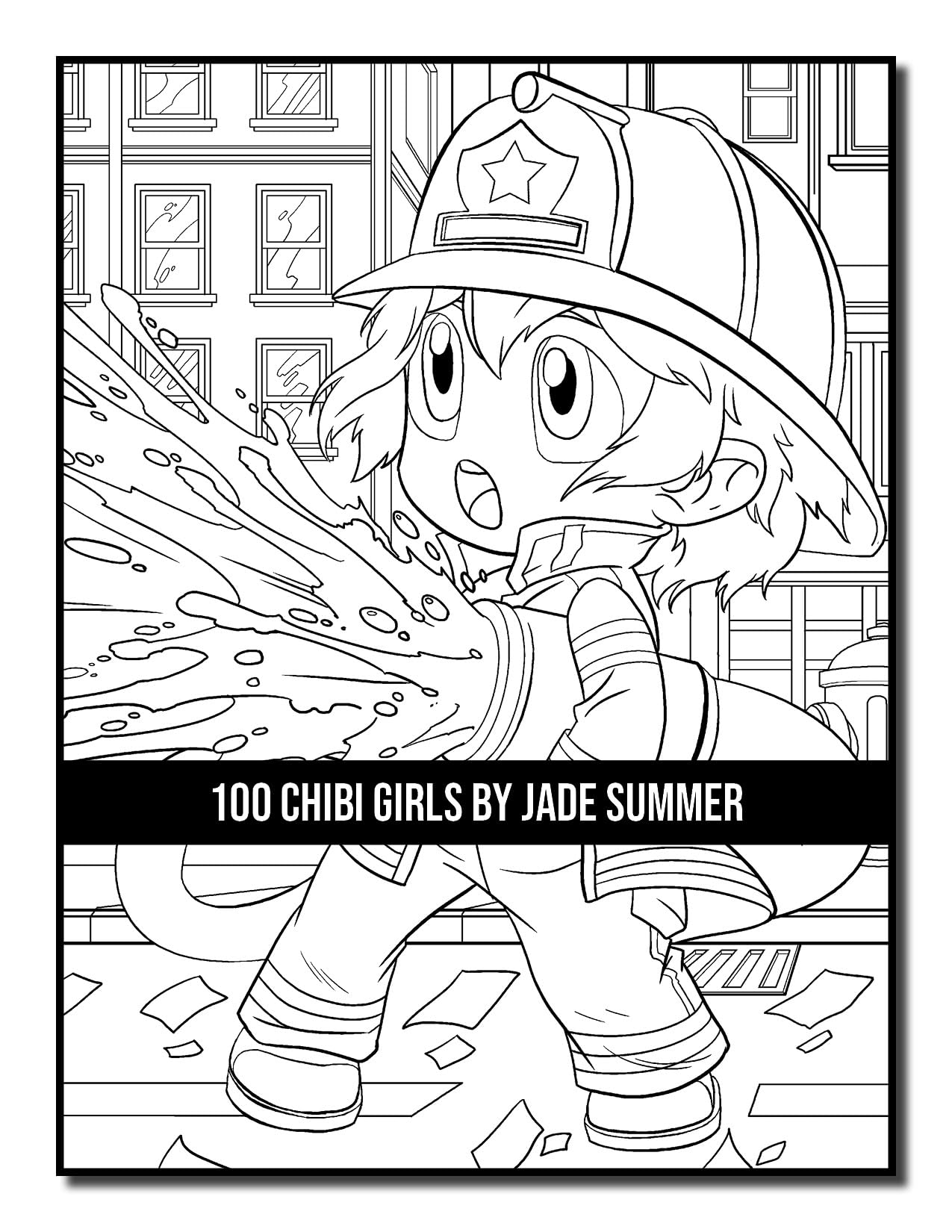 100 Chibi Girls: Cute & Fantasy Adult Coloring Book with Horror & Christmas Themes - Perfect for Stress Relief, Gifts & Creative Relaxation