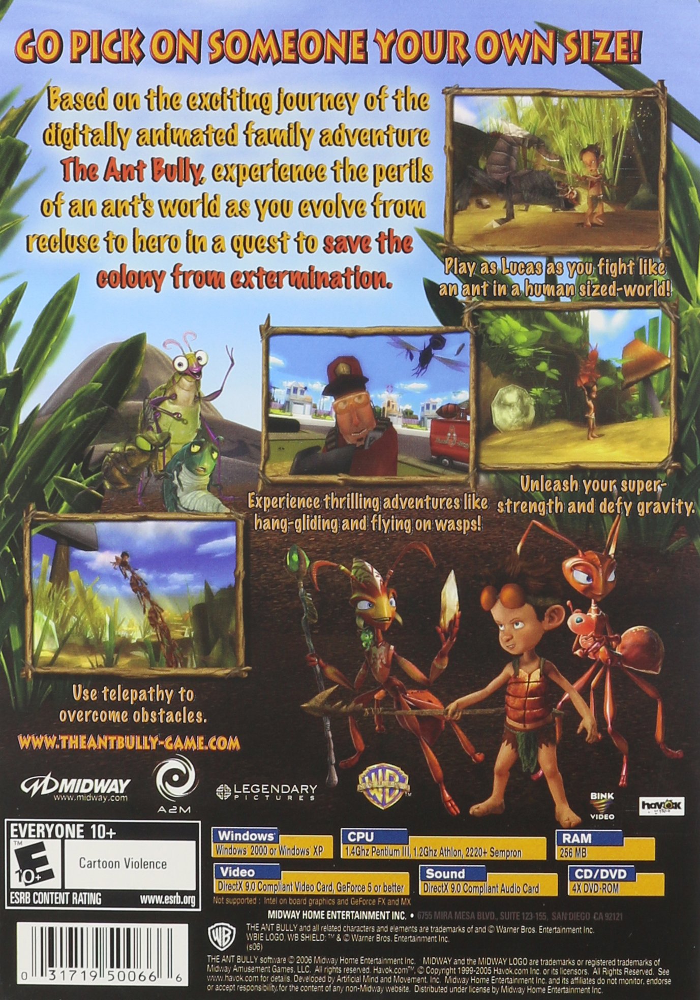 The Ant Bully - PC Game | Action-Adventure for Kids & Families | Fun Insect-Themed Gameplay for Home & School Entertainment