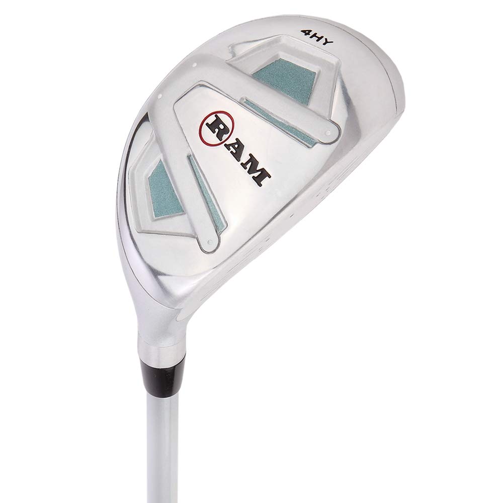 Ram Golf Accubar Ladies Right Hand Graphite Iron Set 6-7-8-9-PW with 24° & 27° Hybrids - Perfect for Women's Golf Practice & Course Play