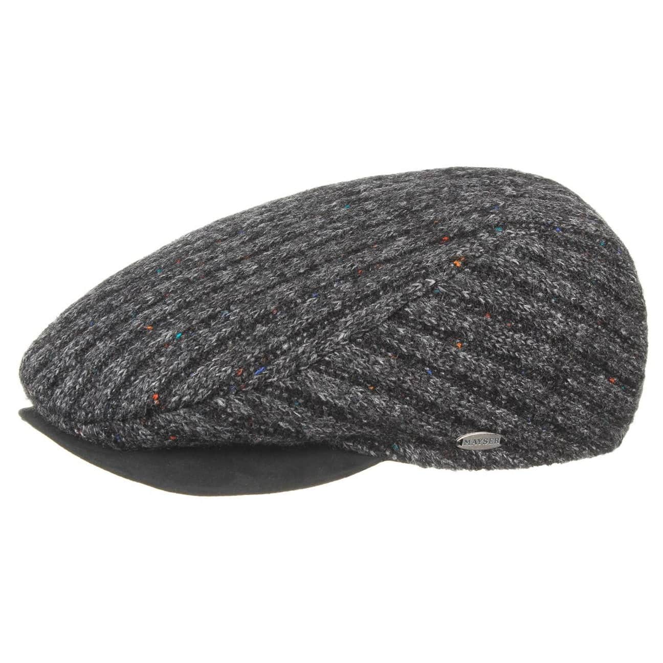 Stylish Matteo Earflaps Flat Cap by Mayser - Warm Winter Hat for Men & Women - Perfect for Outdoor Activities, Skiing, and Cold Weather Fashion
