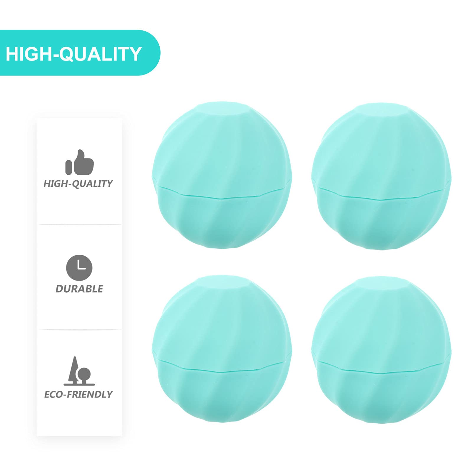 Refillable Empty Lip Balm Containers - 10Pcs Round DIY Lip Balm Balls for Homemade Cosmetics, Lipstick & Skincare - Perfect for DIY Beauty, Travel & Gifts