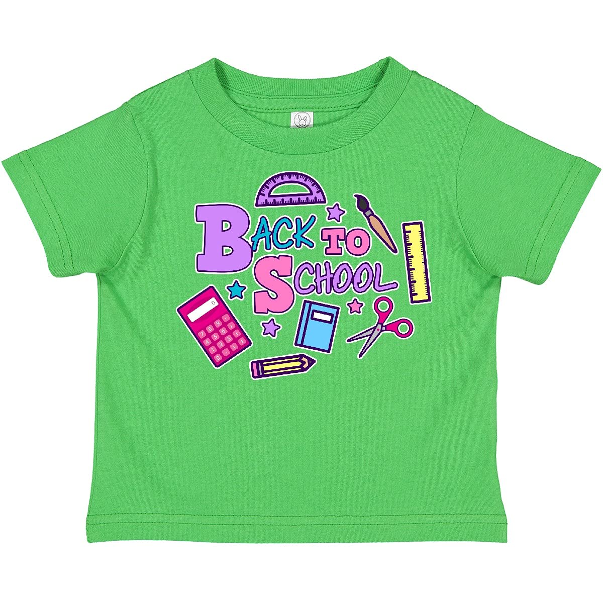 Back to School Toddler T-Shirt with Cute School Supplies Design - Perfect for First Day of School & Preschool Outfits