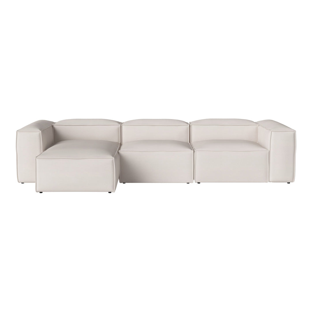 Cosima 3-Seater Sofa with Chaise Lounge - Modern L-Shaped Sectional Couch for Living Room, Apartment & Small Spaces - Soft Fabric Upholstery & Sturdy Frame - Perfect for Relaxing, Entertaining & Family Movie Nights