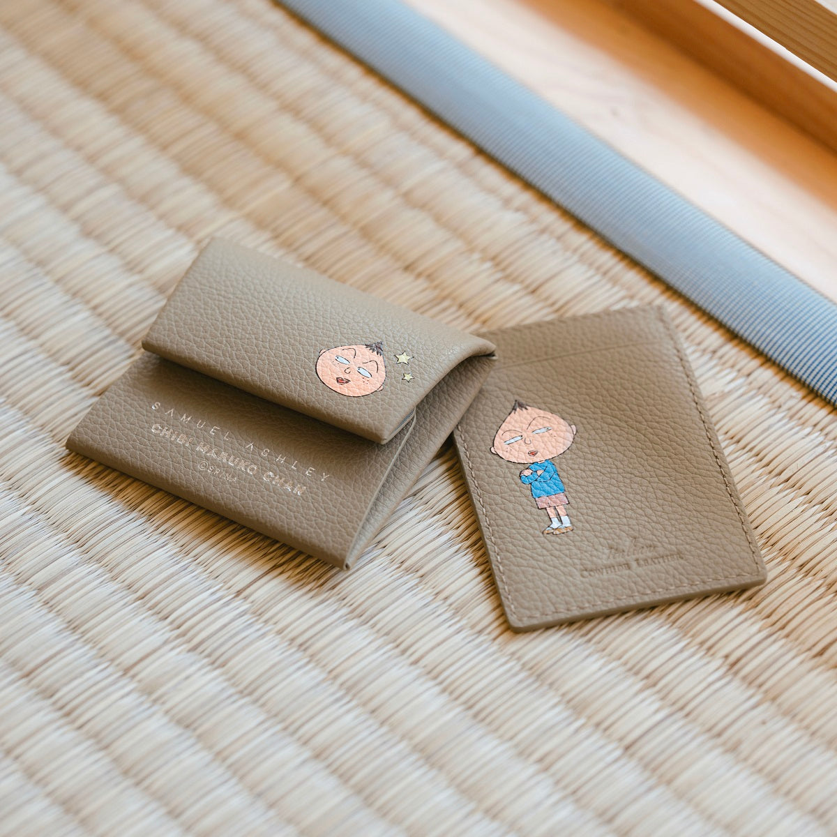 Samuel Ashley x Chibi Maruko Chan Genuine Leather Coin Purse - Stylish Wallet for Women, Girls & Anime Fans - Perfect for Collecting Coins, Tokens & Small Treasures
