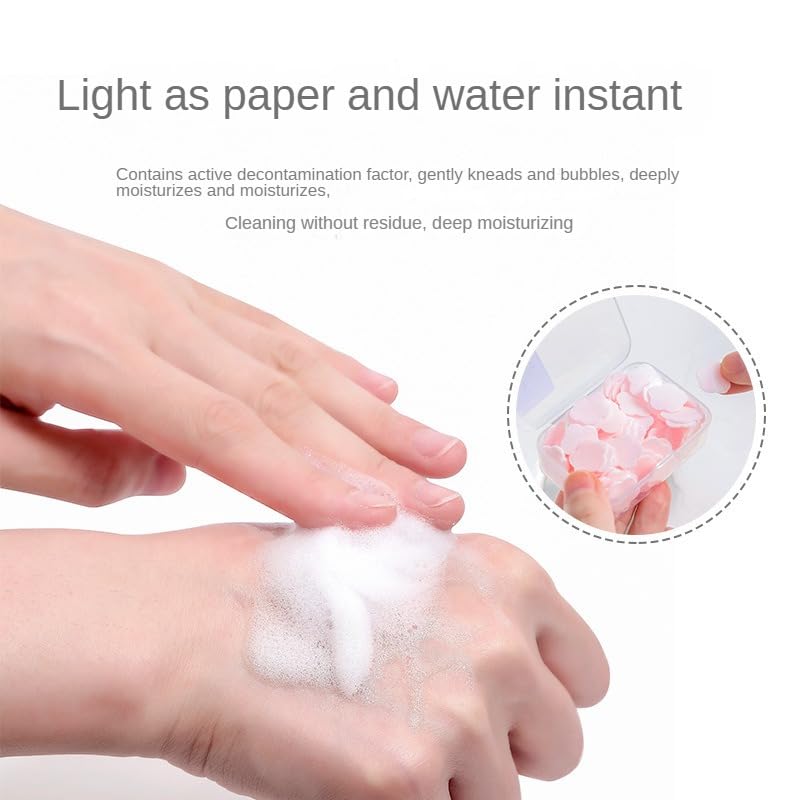 Portable Mini Soap Slices for Hand Washing - Travel Friendly, Moisturizing & Hygienic with Dust Cover - Perfect for Camping, Travel, and Outdoor Activities (Pack of 1)