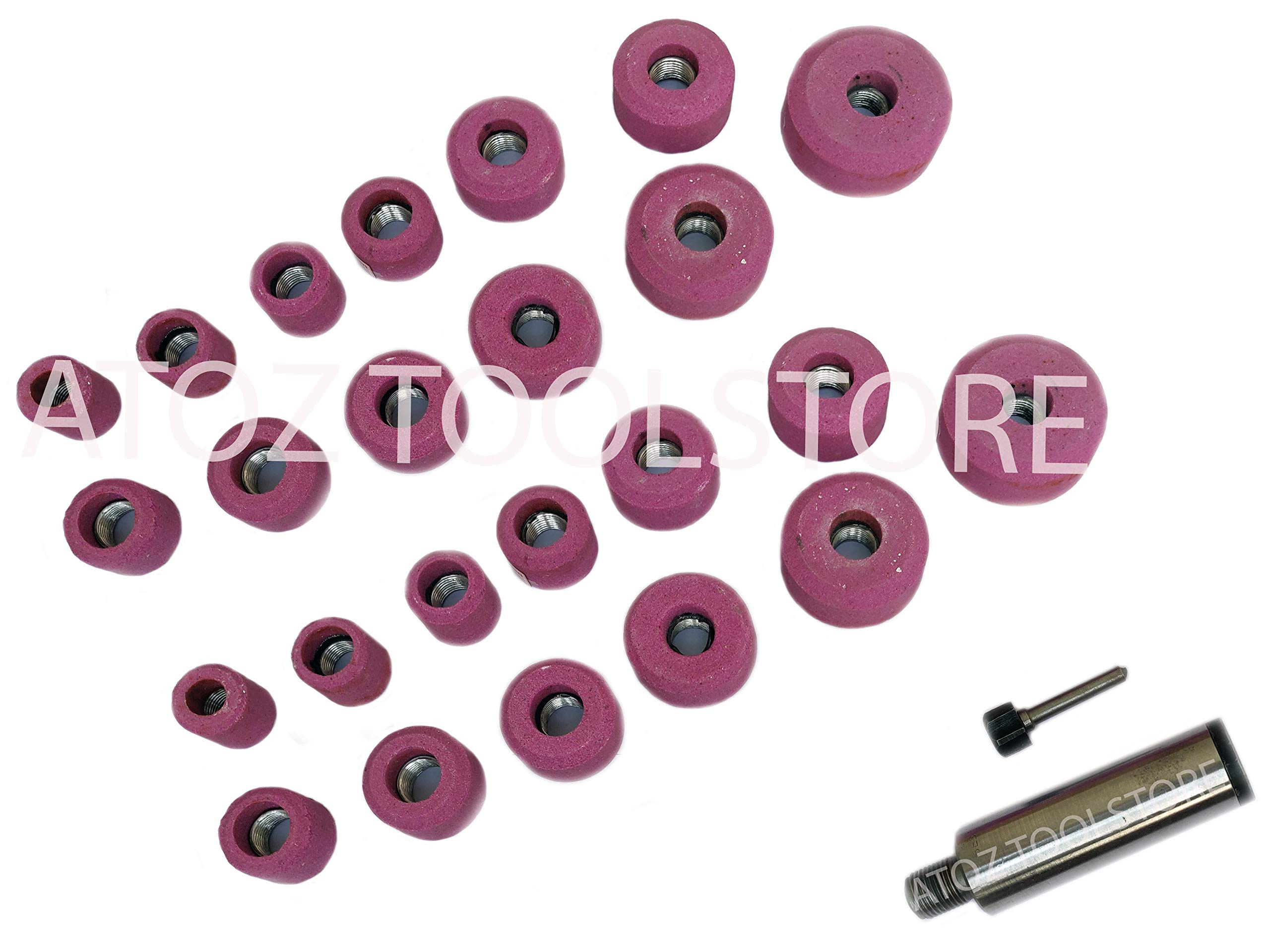 10/12/20/24 Pcs Valve Seat Grinding Stones Kit with B&D 9/16