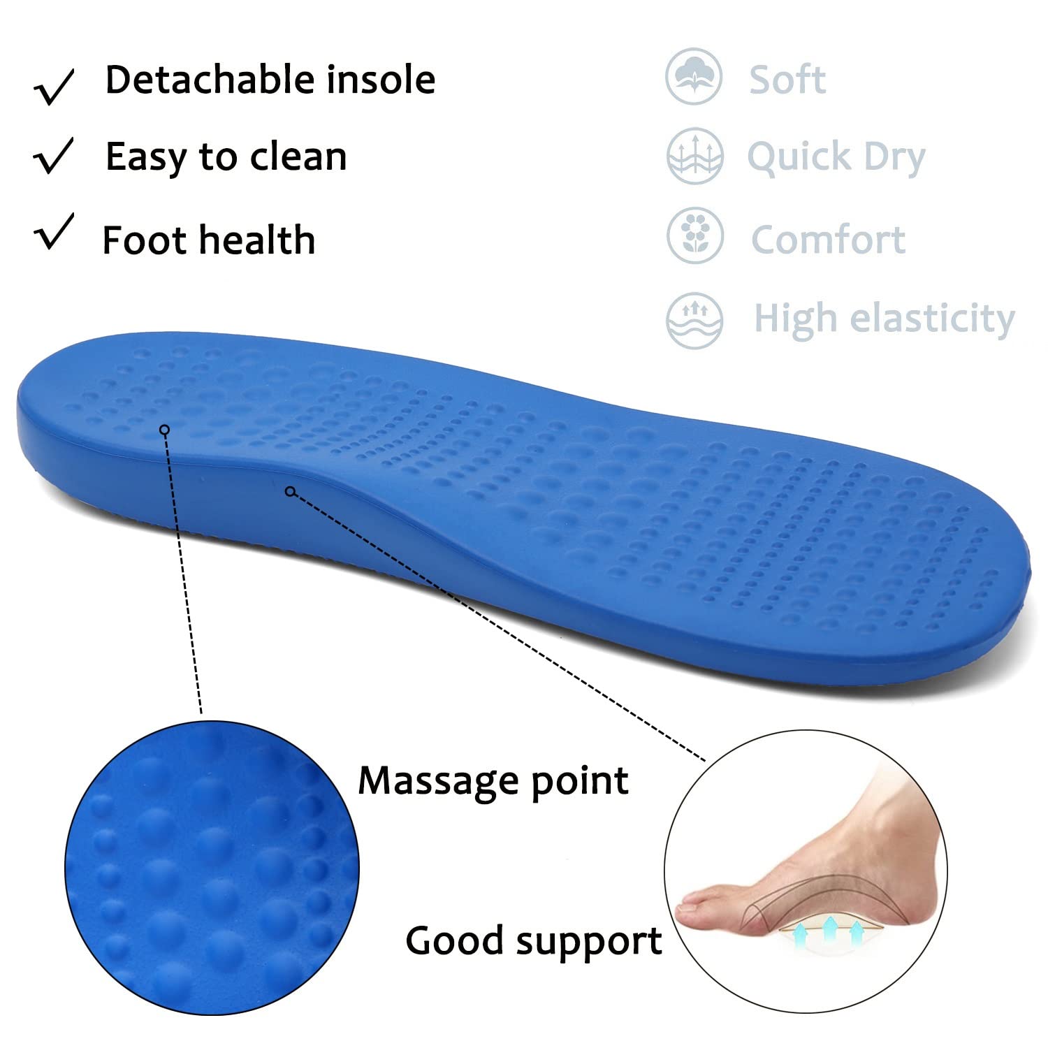ChayChax Arch Support Clogs for Men & Women - Slip-On Garden Shoes with Removable Cushion Footbed - Comfortable Outdoor Beach Slippers for Walking, Gardening & Relaxation