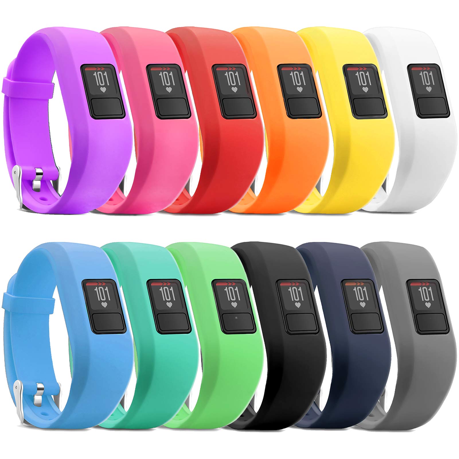 iBREK Garmin Vivofit jr Bands - Adjustable Camo Silicone Replacement for Kids - Perfect for Outdoor Play & Sports