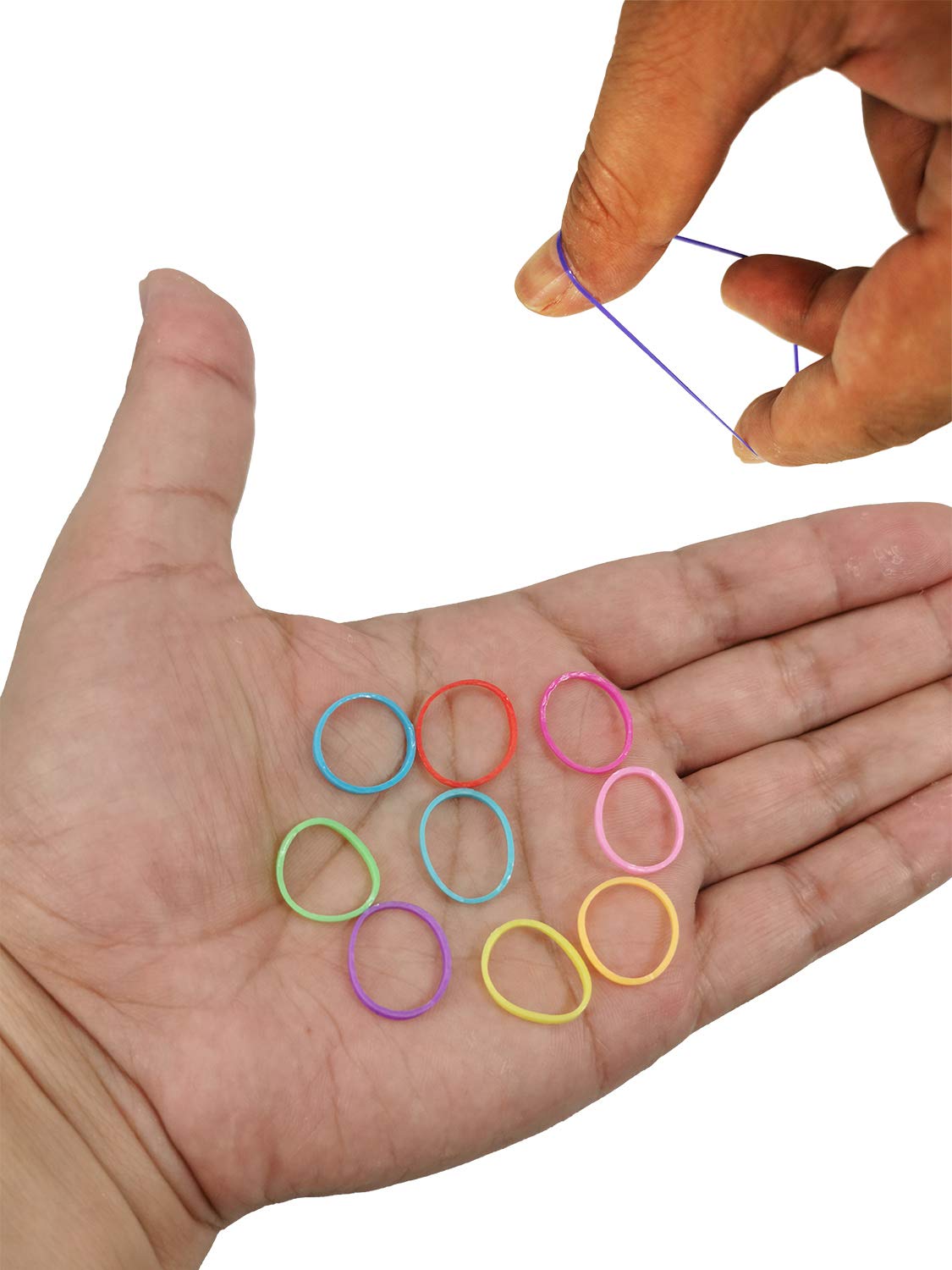 Mini Rubber Bands for Hair - 1000pcs Soft Elastic Hair Ties for Kids Braids, Wedding Hairstyles & DIY Crafts - Premium Tiny Rubber Bands in Multicolor - Perfect for School, Parties & Everyday Hair Styling