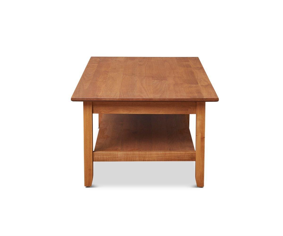 Modern Wooden Riviera Coffee Table - Mid-Century Style Living Room Center Table for Home Decor & Entertaining