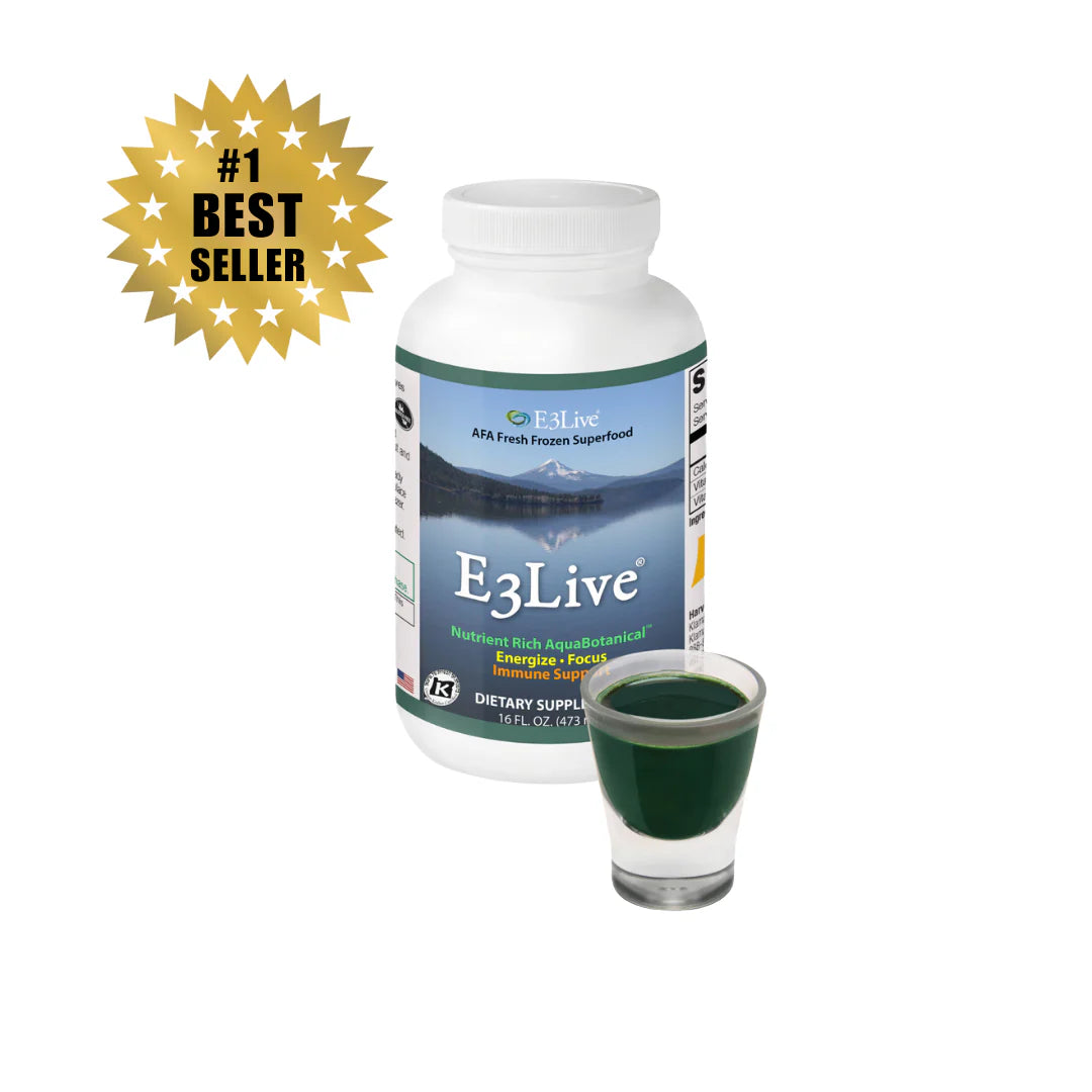 E3Live® Original Freshwater Blue-Green Algae Superfood - 16oz (473ml) 6-Pack - Boost Energy, Immunity & Detox - Perfect for Smoothies, Juices & Daily Wellness Routine
