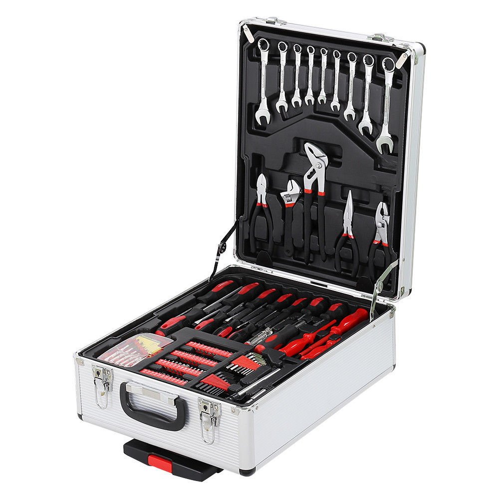 799-Piece Aluminum Rolling Tool Case Set - Heavy Duty Mechanics & Auto Repair Hand Tools for Home Maintenance, DIY Projects, Travel & On-the-Go Repairs | Perfect for Professional Technicians & Household Use