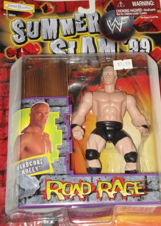 WWF Jakks Pacific SummerSlam '99 Road Rage Hardcore Holly Action Figure - 1999 Collectible Wrestling Toy for Fans & Collectors - Perfect for Display, Play, and Nostalgic Wrestling Memorabilia