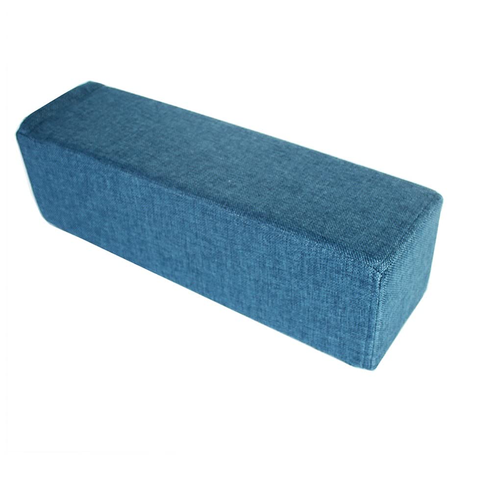Thick Bed Wedge Bolster Pillow - 10X5X100cm Blue Headboard Cushion for Mattress Gap Filler, Sofa Armrest & Wall Protection | Perfect for Reading, Lounging & Back Support in Bedrooms
