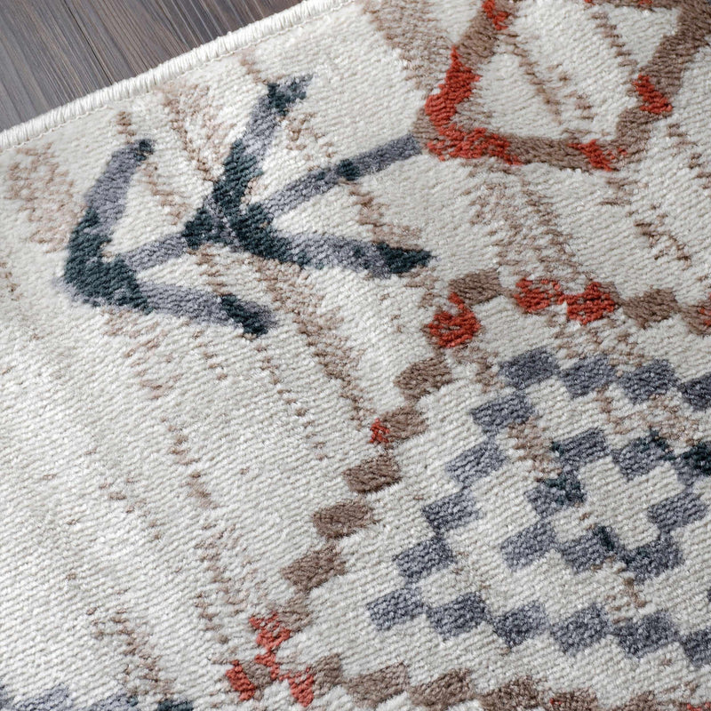 Southwestern Geometric Tribal Indoor Area Rug & Runner - Handmade Boho Chic Decor for Living Room, Bedroom, or Entryway