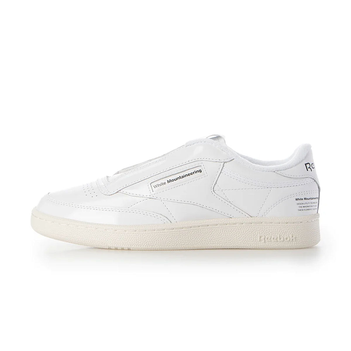 White Mountaineering Club C 85 Sneakers - White Chalk Black Colorway | Stylish & Durable Men's Athletic Shoes for Hiking, Gym & Casual Wear