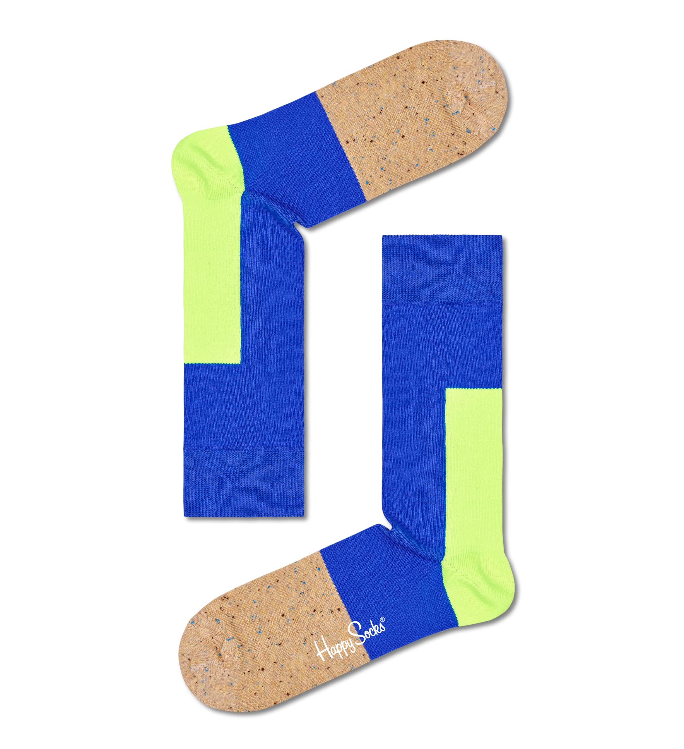 Happy Socks 4-Pack Classic Colorful Fun Socks for Women & Men - Black & Blue Striped Design - Perfect for Casual Wear, Gifts & Everyday Comfort