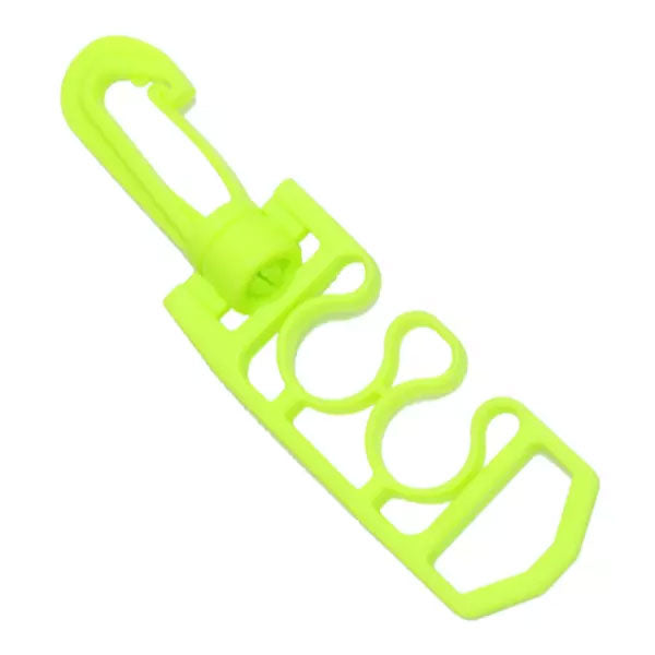 Aquatec Twin Scuba Hose Clip with D-Ring - Secure 2 Hoses for Scuba Diving, Snorkeling & Underwater Photography - Durable Dive Gear Accessory for Regulators & BCDs