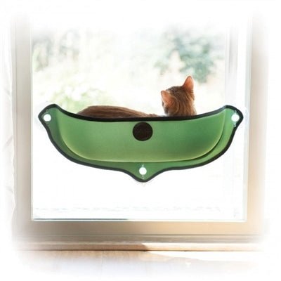 EZ Mount Window Bed - Adjustable Cat Window Perch with Suction Cups for Indoor Cats - Perfect for Sunbathing, Bird Watching & Relaxing by the Window