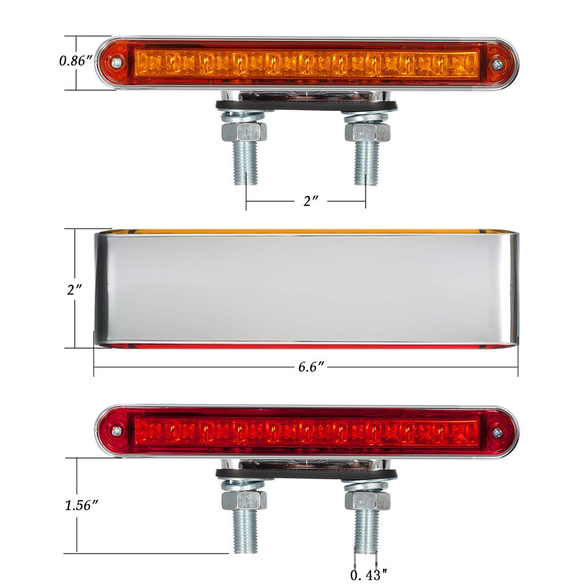 Partsam 2Pcs 6.5