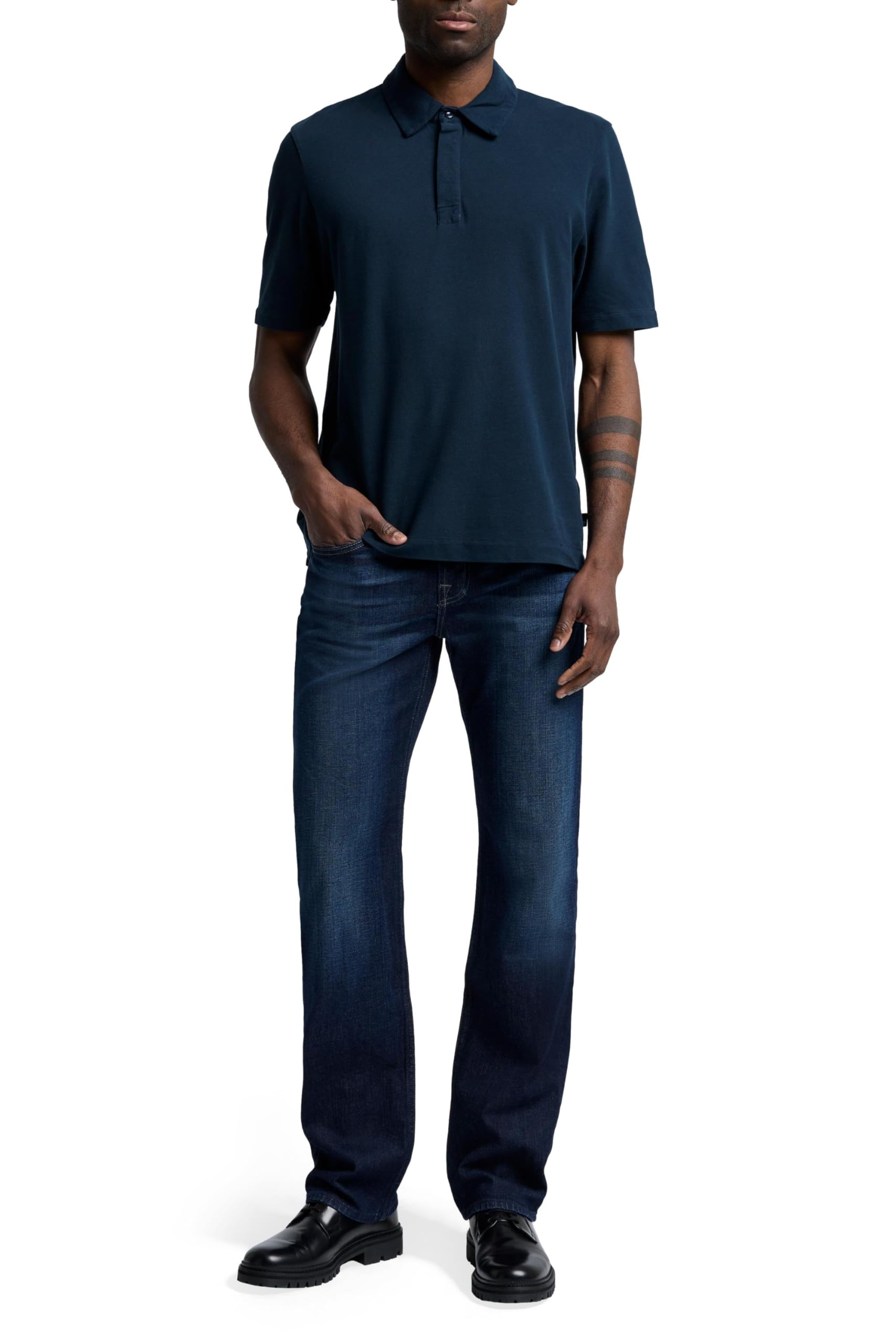 7 For All Mankind Men's Austyn Relaxed Fit Straight Leg Jeans - Comfortable Denim Pants for Casual Wear & Everyday Style
