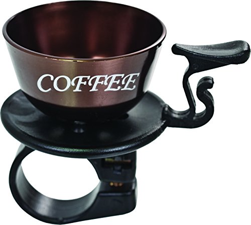 Action Coffee Cup - Brown Ceramic Mug with Bell Handle for Home, Office & Camping Use