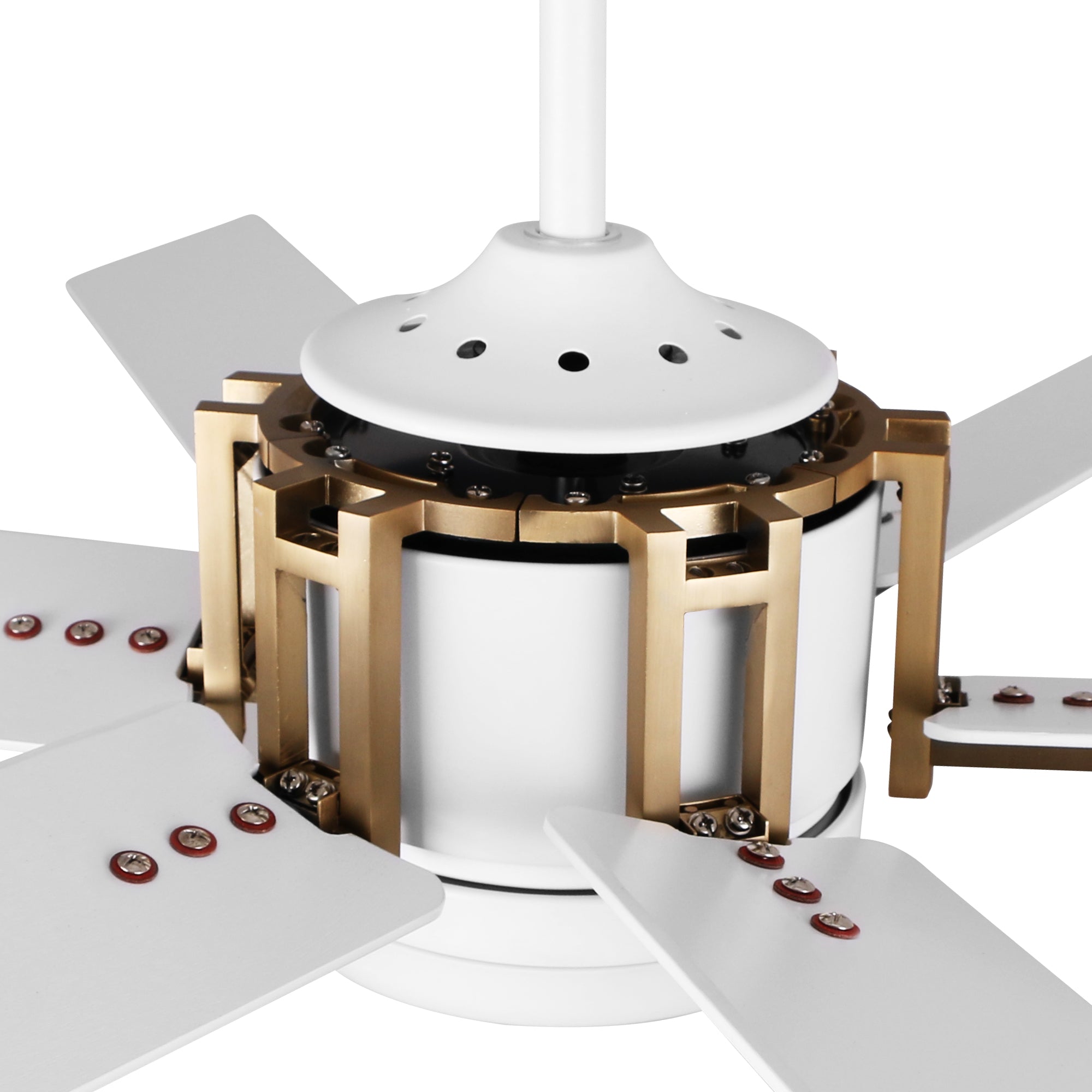 52 Inch Sennin Modern Ceiling Fan with LED Light, Remote Control - Perfect for Living Room, Bedroom & Outdoor Patio Cooling