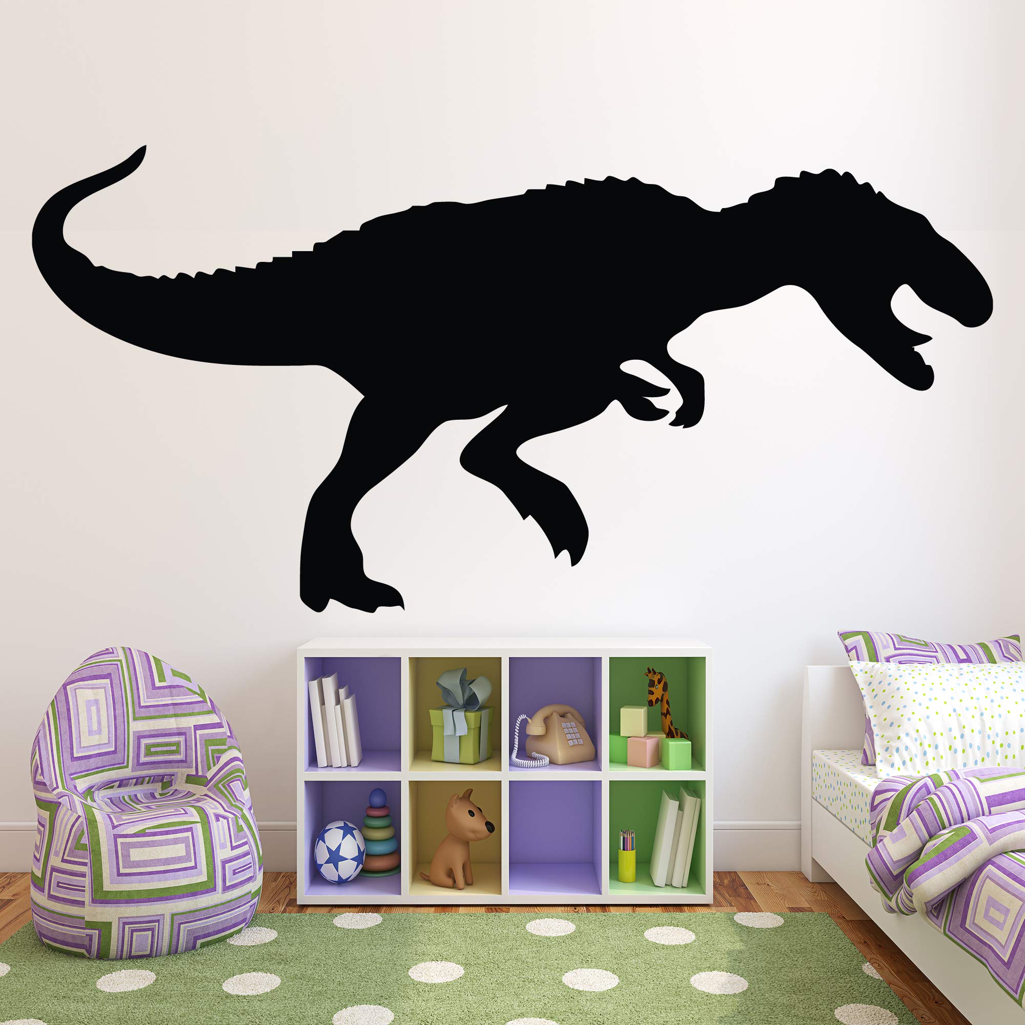 17 x 35 Inch Dinosaur Wall Decals for Kids Room - Removable Vinyl Stickers, Jurassic Themed Decor for Boys Bedroom - Dinosaur Art Posters & Nursery Decorations DI037 | Perfect for Kids' Rooms, Playrooms, and Dinosaur Themed Birthday Parties