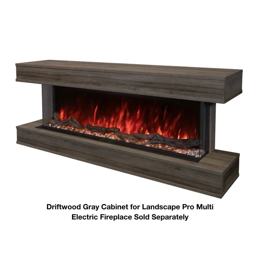 Modern Flames Landscape Pro Multi-Sided Wall Mounted Cabinet - Stylish Storage Solution for Living Room, Bedroom & Office Decor