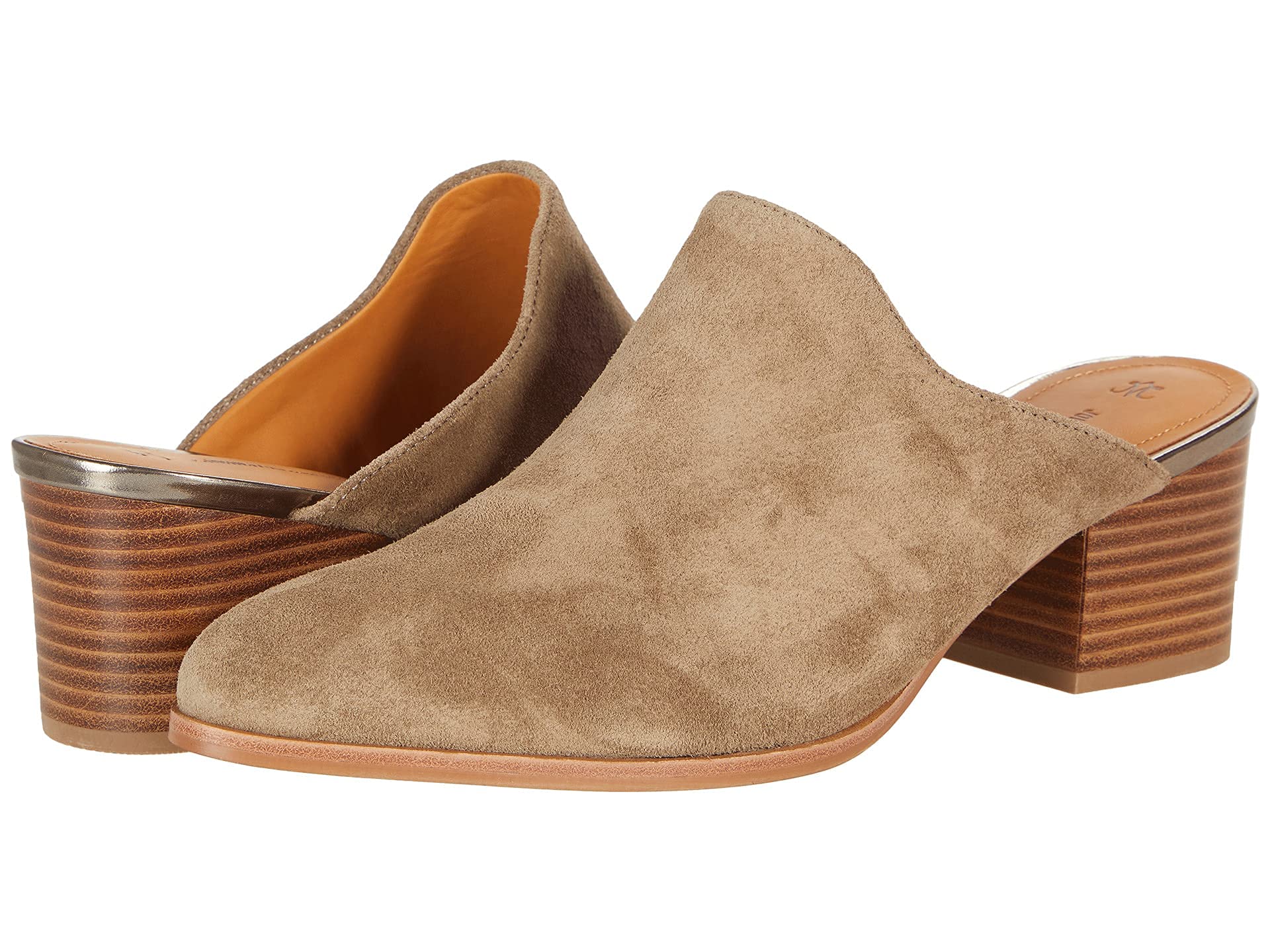 Johnston & Murphy® Trista Suede Mules for Women - Comfortable Leather Slip-On Shoes with Ortholite® Cushioned Footbed - Perfect for Office, Travel & Casual Wear
