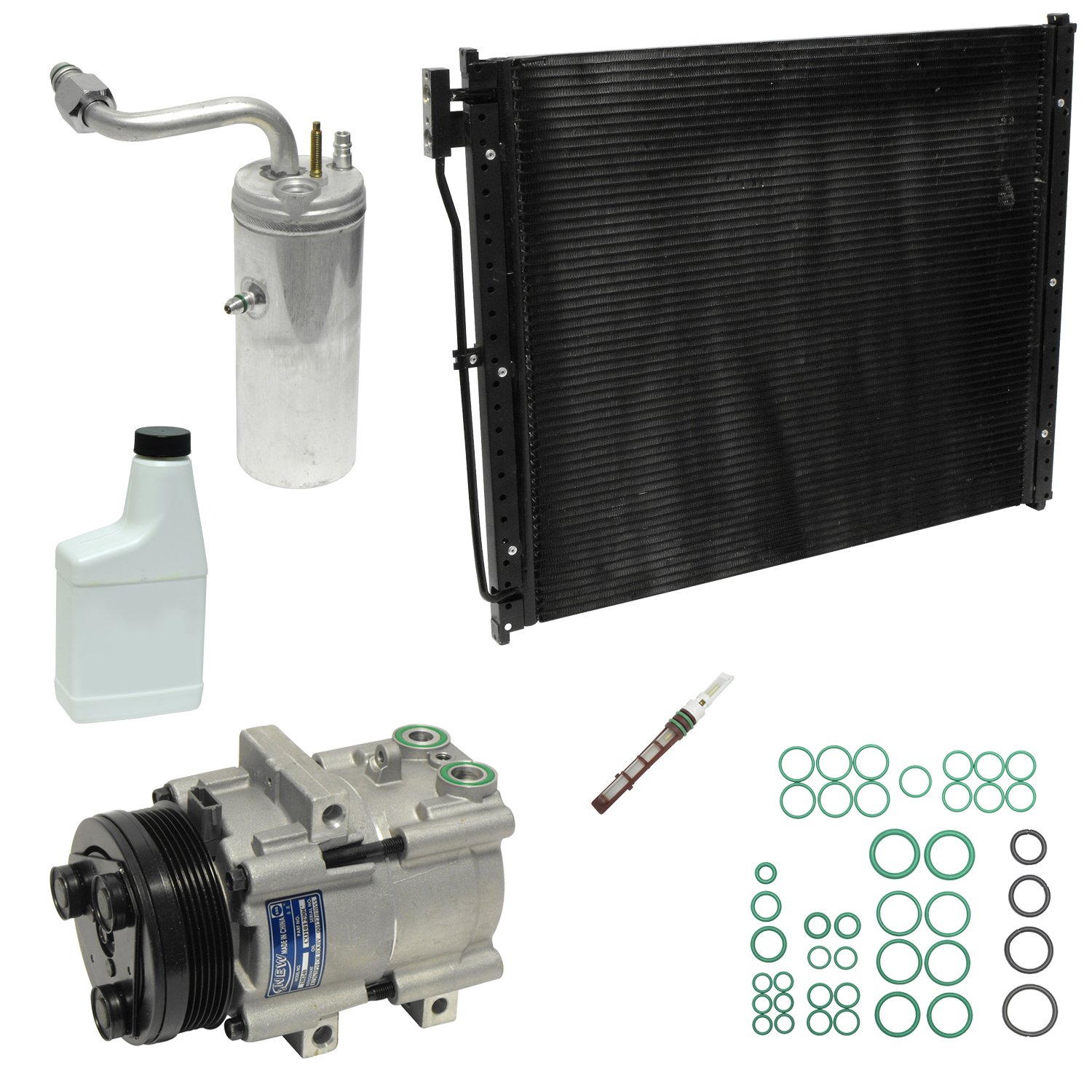 UAC KT 4795A AC Compressor and Component Kit - Replacement for Car Air Conditioning System - Perfect for DIY Auto Repair & AC Maintenance