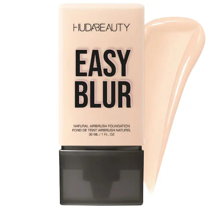 HUDA BEAUTY Easy Blur™ Natural Airbrush Foundation with Niacinamide - Lightweight, Buildable Coverage for Flawless Skin | Perfect for Everyday Wear & Special Occasions