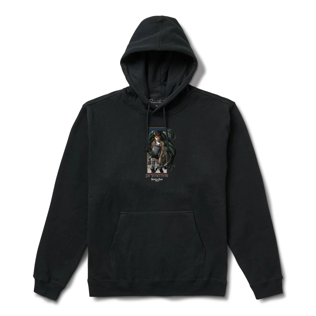 Primitive Hoodie Levi Black - Stylish Men's Zip Up Hooded Sweatshirt for Casual Wear & Street Fashion