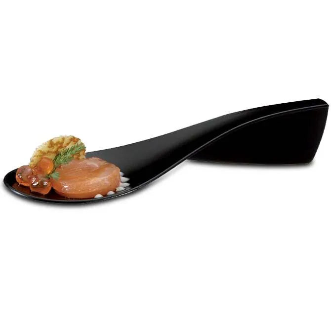 Premium Plastic Tasting Spoon - BPA-Free, Disposable Black Sampling Spoon for Food Testing, Cooking, Ice Cream, Yogurt & Dessert Tasting - Ideal for Restaurants, Catering & Home Kitchens