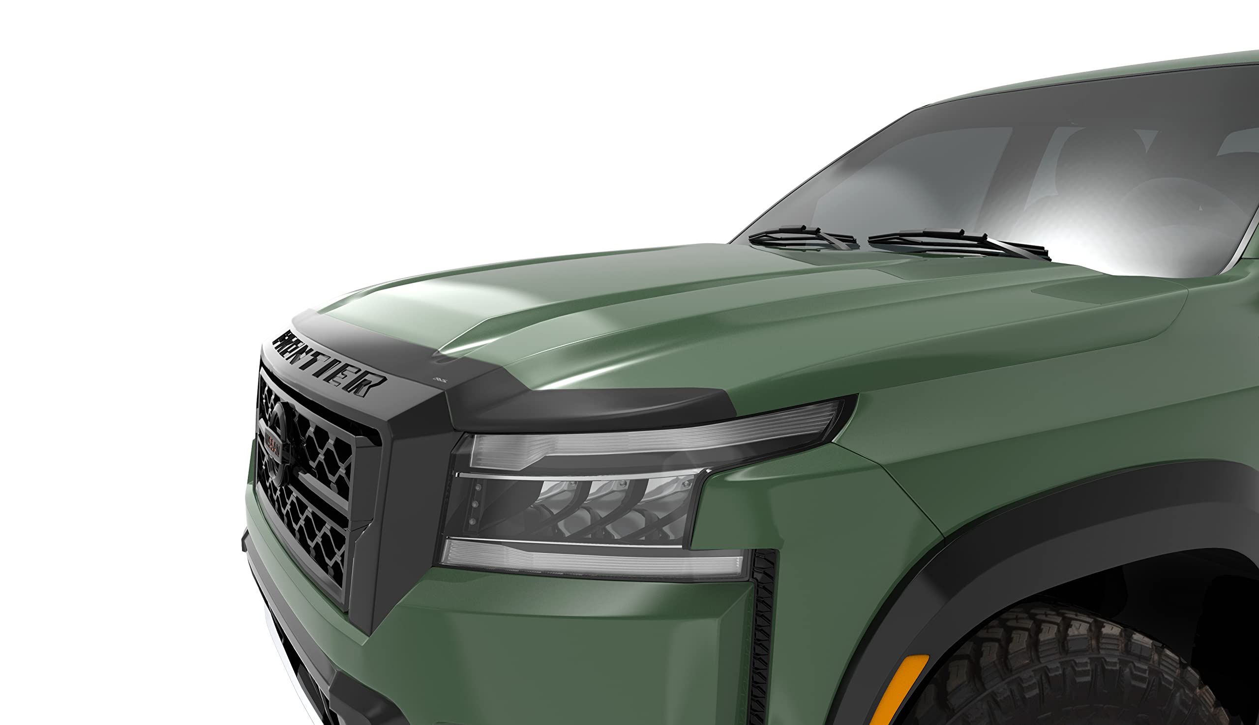 AVS Aeroskin Hood Protector & Bug Shield - Smoke | Fits 2020-2025 Jeep Gladiator & 2018-2025 Wrangler JL (2/4 Door) | Low Profile Wind Deflector for Off-Road Protection | Durable Hood Guard for Jeep Adventures & Highway Driving