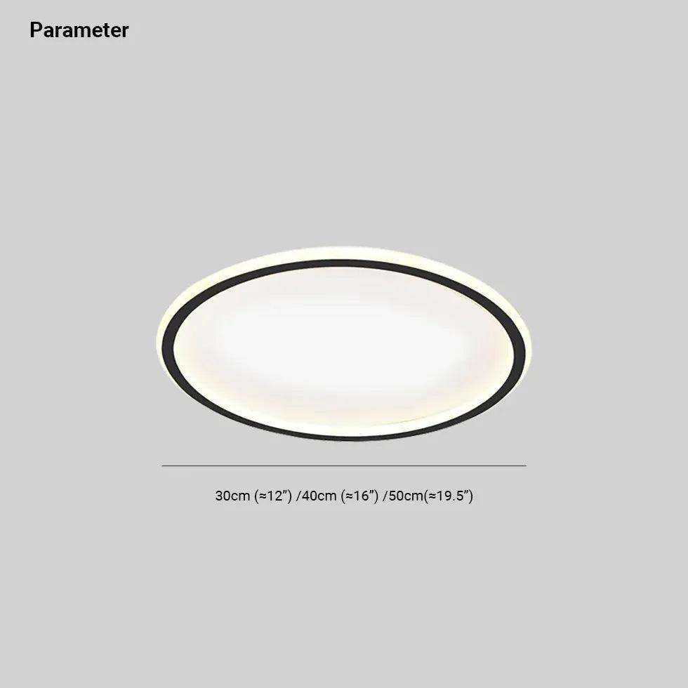 Modern LED Flush Mount Ceiling Light Fixture - Dimmable Ring Design for Living Room, Bedroom, Kitchen - Energy Efficient Home Lighting Solution