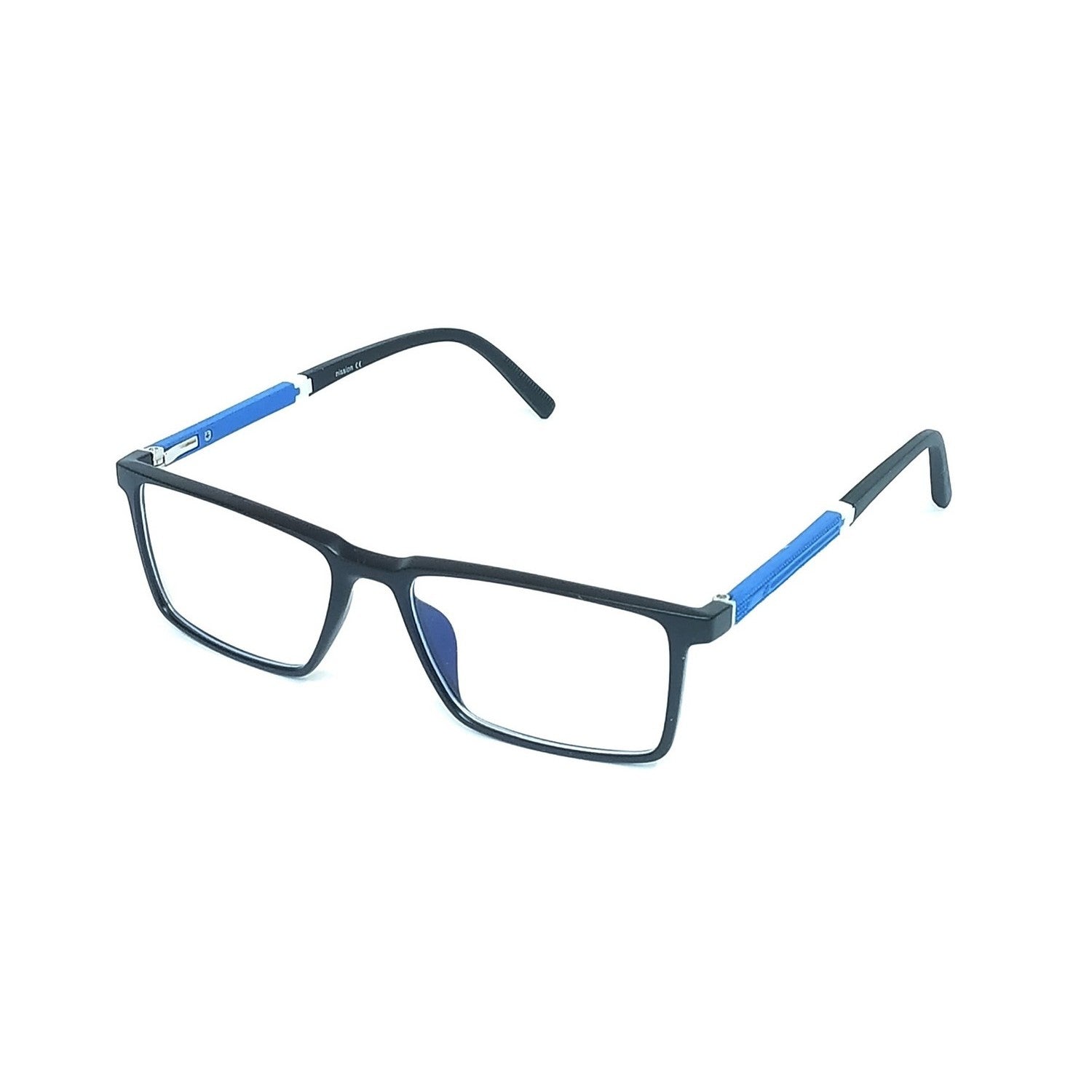 Blue Light Blocking Glasses for Men & Women - Rectangular Anti Glare Computer Glasses with Prescription Ready Frames (66008) - Reduce Eye Strain for Work, Gaming & Screen Time
