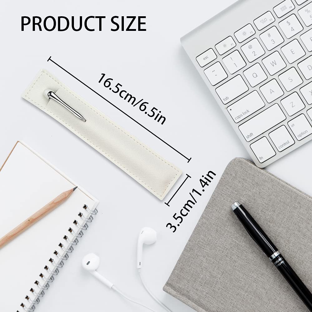 5-Pack Leather Pen Sleeves - Fountain Pen Holder & Organizer for Stylus, Ballpoint (Blue) - Perfect for Office & School