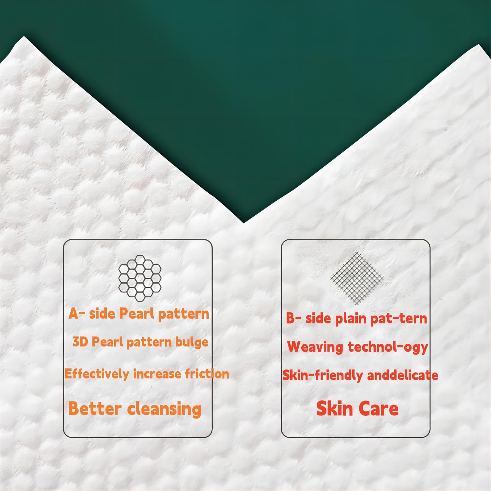 **Disposable Face Towels for Makeup Removal & Cleaning - 100% Cotton, Hypoallergenic, Biodegradable - Gentle for Baby & Sensitive Skin (Pack of 3) - Perfect for Travel, Gym & Daily Skincare Routine**