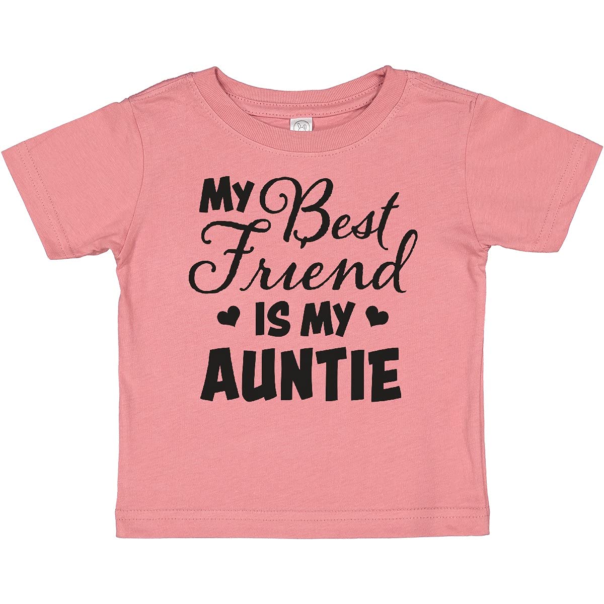 My Best Friend is My Auntie with Hearts Baby T-Shirt - Perfect for Family Gatherings & Heartwarming Moments