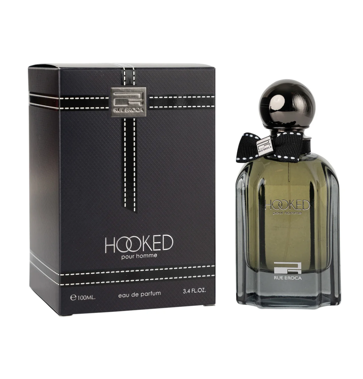 Afnan Rue Broca Hooked Pour Homme 100ML Eau de Parfum Spray for Men - Long Lasting Fragrance for Date Night & Special Occasions