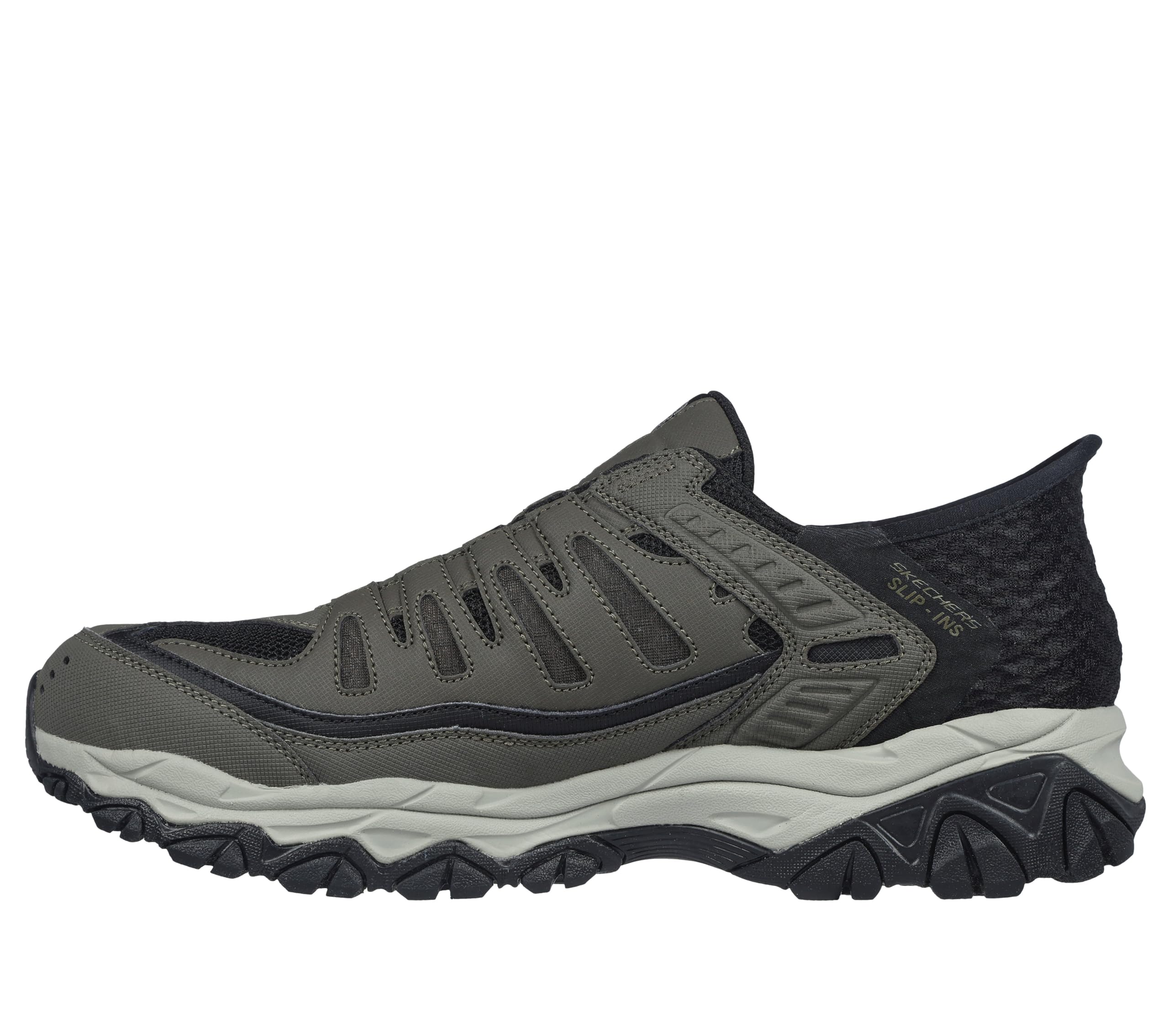 Skechers Men's Afterburn M-Fit Ridgeburn Hands-Free Slip-On Loafers - Comfortable Casual Shoes for Walking, Work & Everyday Wear