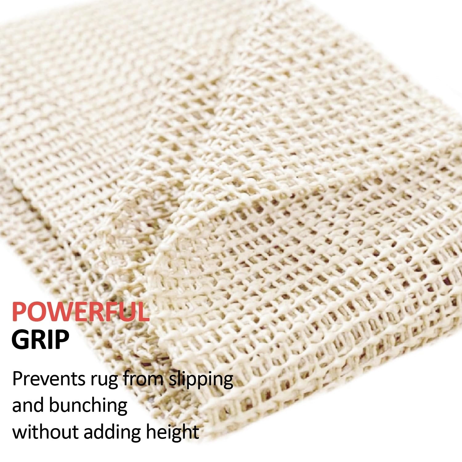 Non-Slip 0.125” Thick Rug Pad for Hardwood Floors - Grey 9x6 Feet Grip Underlay for Area Rugs | Home & Office Safety | Perfect for Living Room, Bedroom, Dining Area