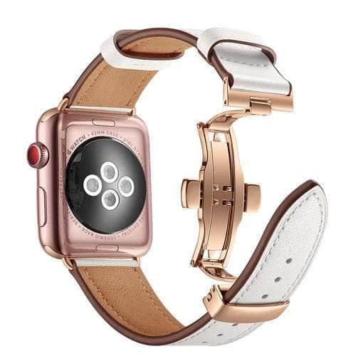 Premium Genuine Leather Strap for Apple Watch - Durable & Stylish Replacement Band for Workout, Office & Everyday Use