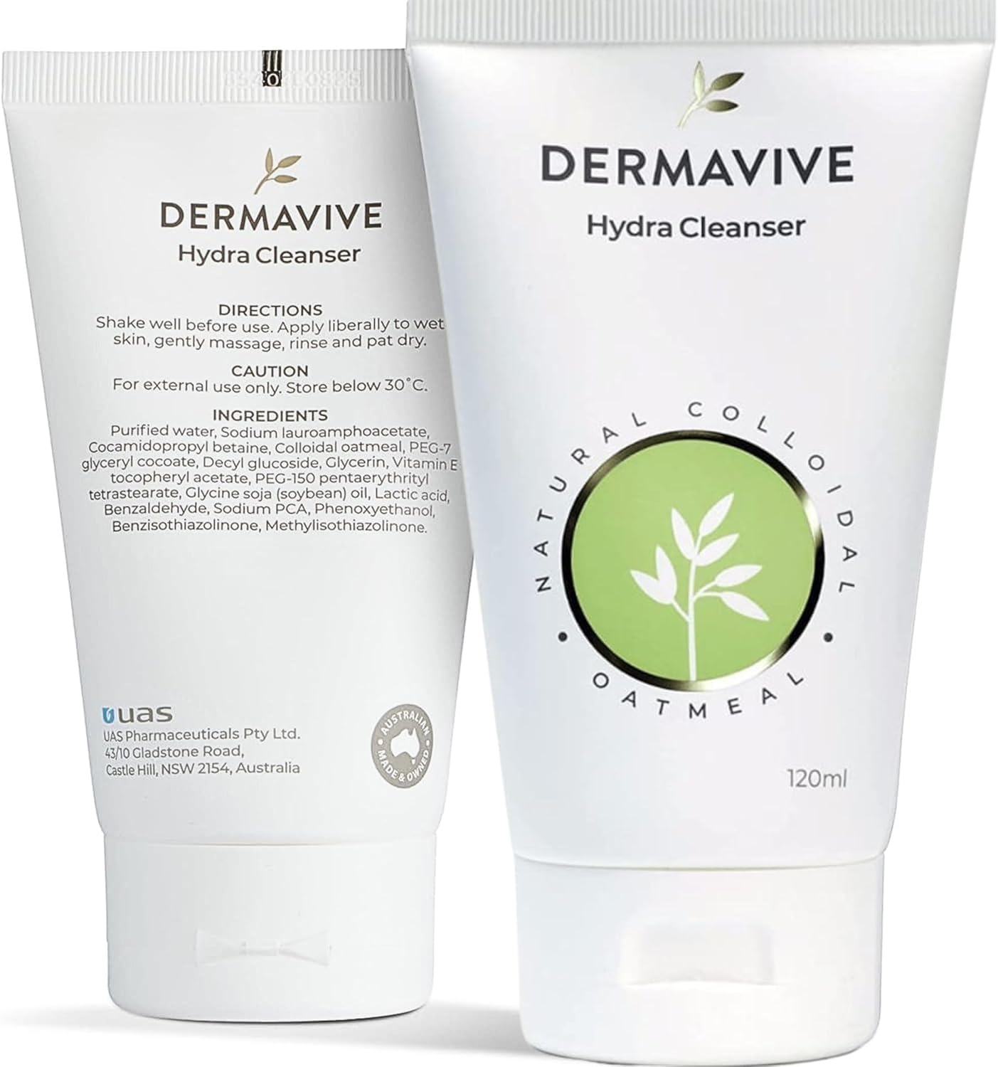 Neutriderm Pre-Makeup Skincare Set - Vitamin E Moisturizing Cream 125ml & Dermavive Hydrating Cleanser Lotion 120ml for Combination Skin | Daily Face Care Routine, Makeup Prep & Hydration Boost