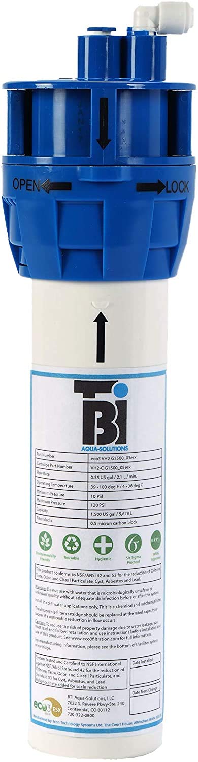 High Capacity Water Filtration System for Kitchen Sink | Under Sink Tap Water Filter | Removes Impurities & Improves Taste | Perfect for Drinking, Cooking & Coffee Making