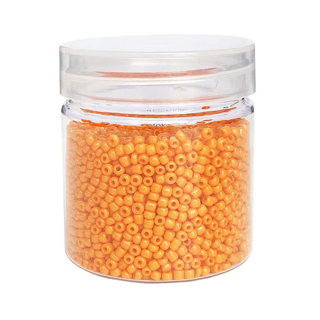 3mm Opaque Orange Glass Seed Beads - 4000pcs (Size 8/0) for Jewelry Making, DIY Crafts, Bracelets & Necklaces - Perfect for Beading Projects, Scrapbooking & Home Decor