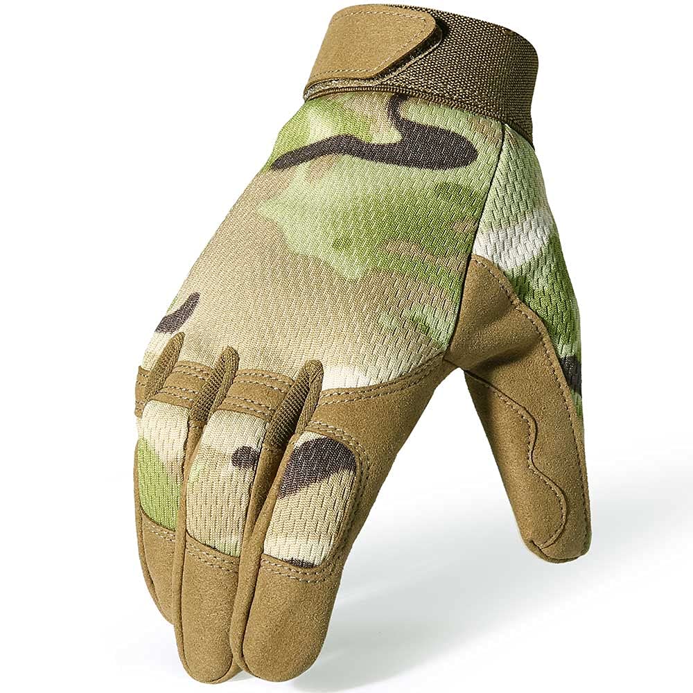 Motorcycle Gloves for Men - Full Finger Protective Gear for Racing & Riding