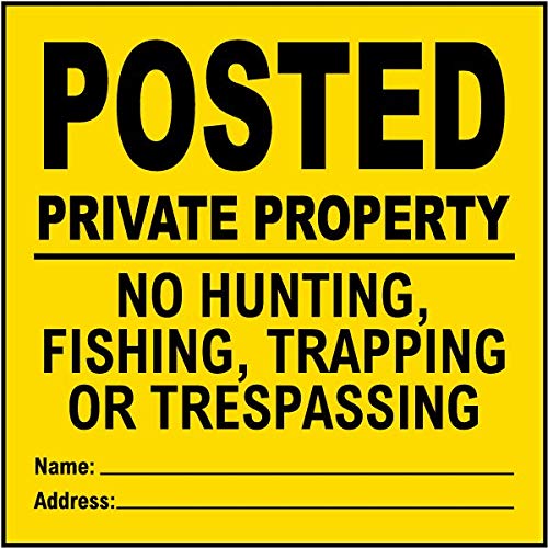 Private Property No Trespassing Sign - 12
